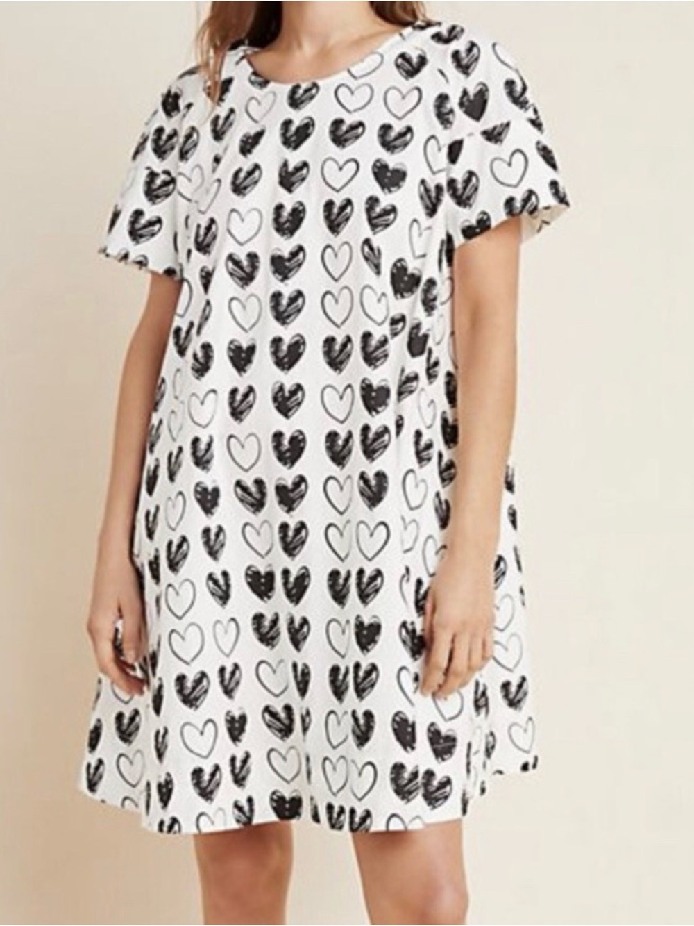 Porridge heart dress size medium from Anthropologie A-line style